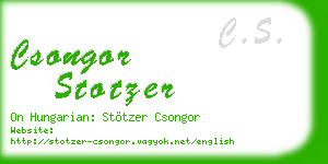 csongor stotzer business card